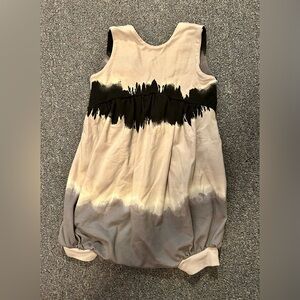 Macy Kate Boutique Romper in Black and Gray